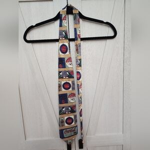 Coca Cola Tie with Red and Blue Accents
